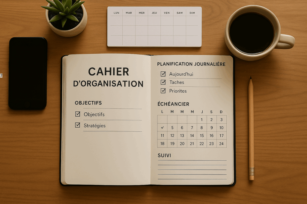 Cahier organisation travail ergonomique productivité